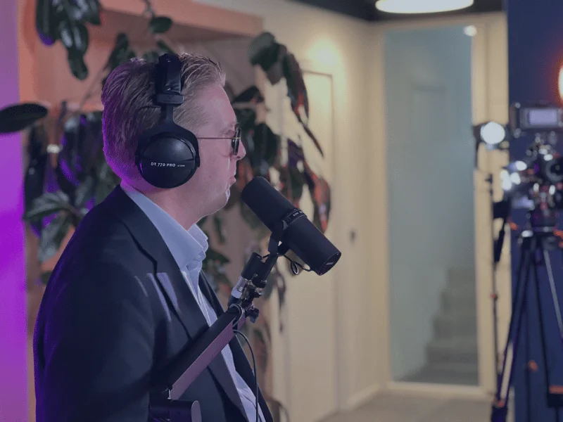 Recording in the ON2IT Threat Talks studio