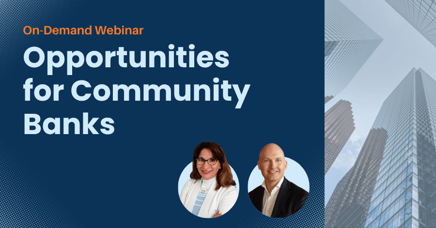 opportunities for community banks opportunities for community banks